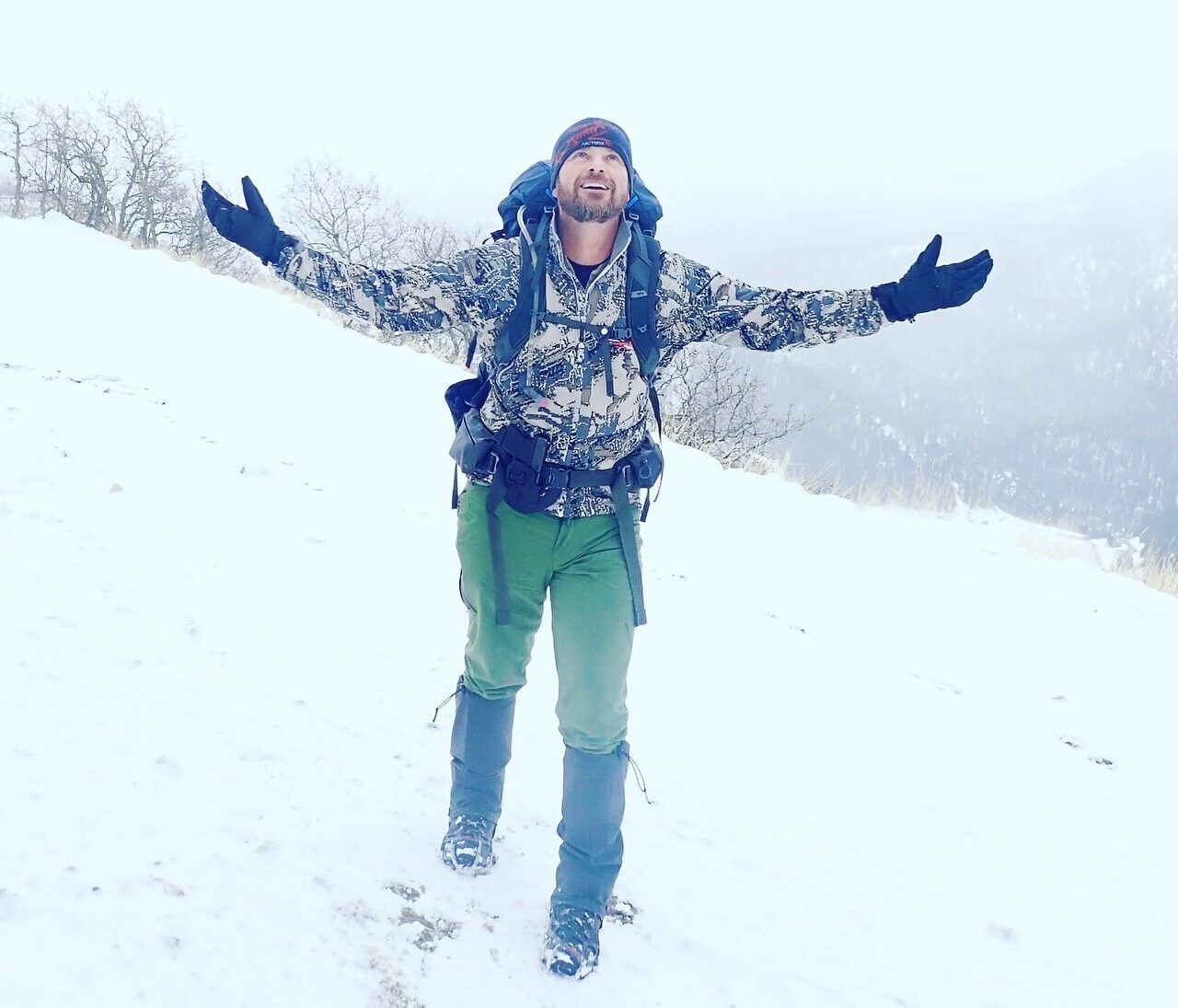 Jimmy F. Blackmon in a snowy landscape